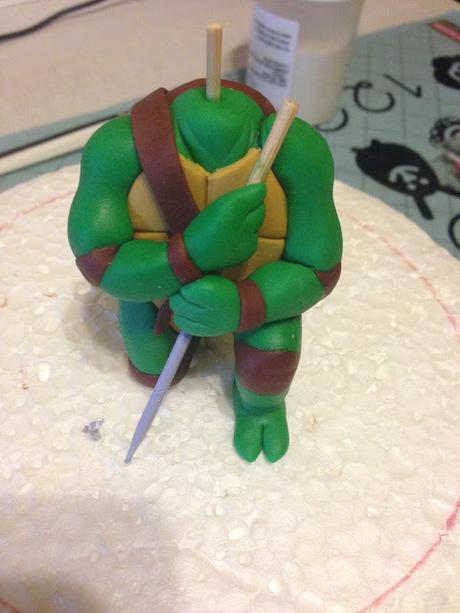 Tarta tortugas ninja con tutorial de modelado Leonardo