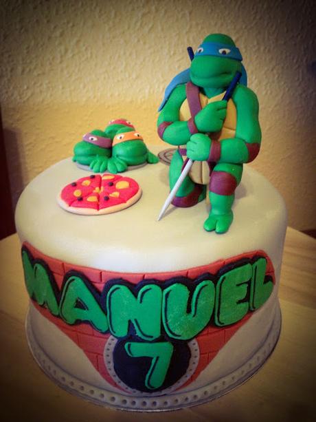 Tarta tortugas ninja con tutorial de modelado Leonardo