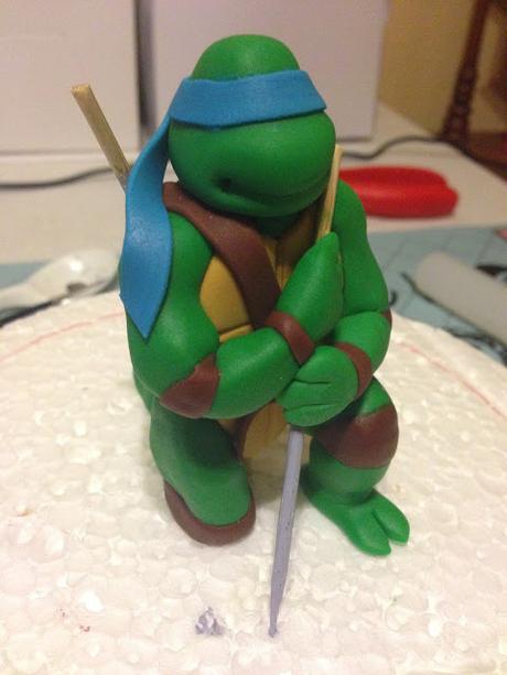 Tarta tortugas ninja con tutorial de modelado Leonardo