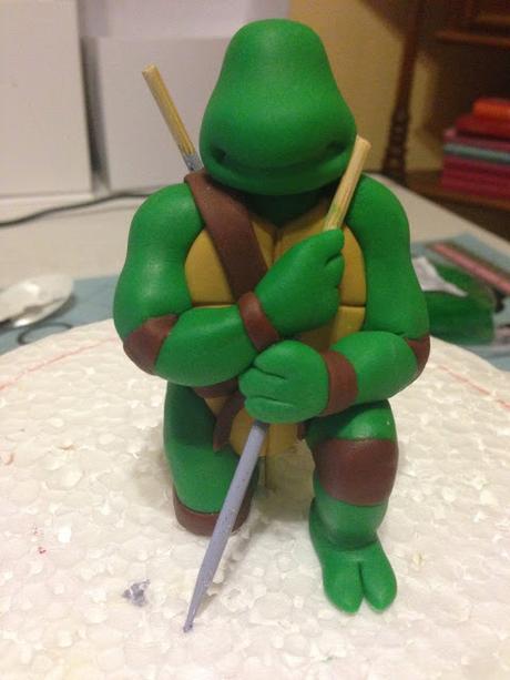 Tarta tortugas ninja con tutorial de modelado Leonardo