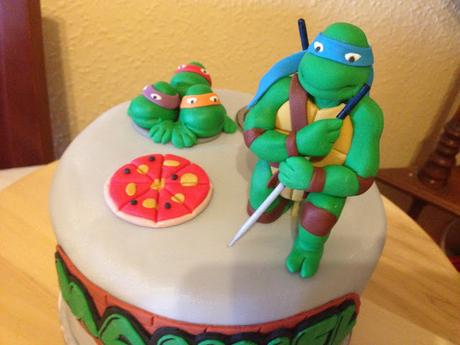 Tarta tortugas ninja con tutorial de modelado Leonardo