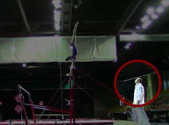 This Gymnast Is Incredibly Lucky Her Coach Was There To Save Her...Twice