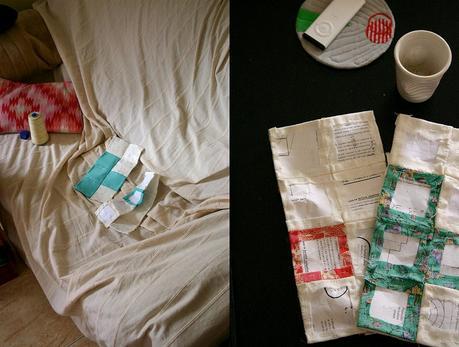 De colchas y series Ribbet collage