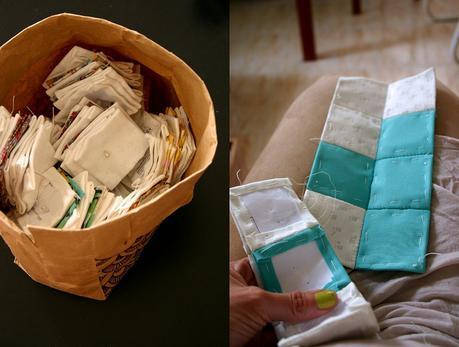 De colchas y series Ribbet collage