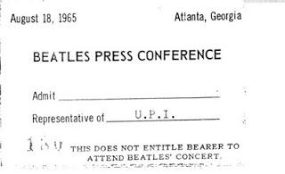 50 años: 18 Ago. 1965 - Conferencia Atlanta Stadium - Atlanta, Georgia