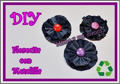 Diy.. Florecita de Mezclilla o jeans.