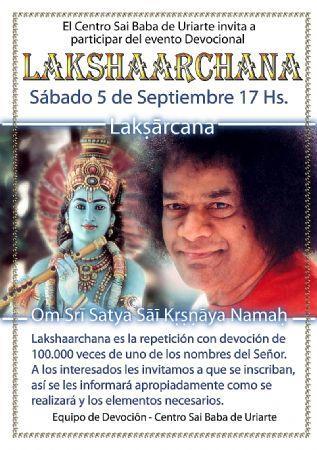 LAKSHAARCHANA | 5 de Septiembre de 2015 a las 17 hs.