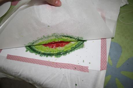 Diy: estampando con ceras de colores