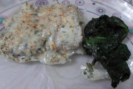 Pescado con pasta de sésamo o tahine