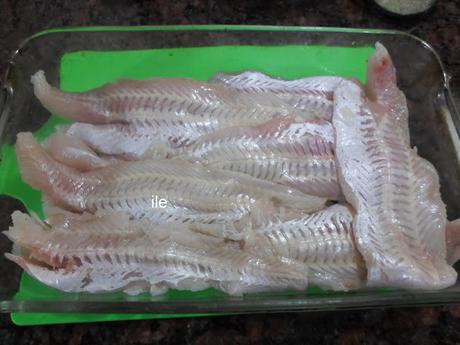 Pescado con pasta de sésamo o tahine