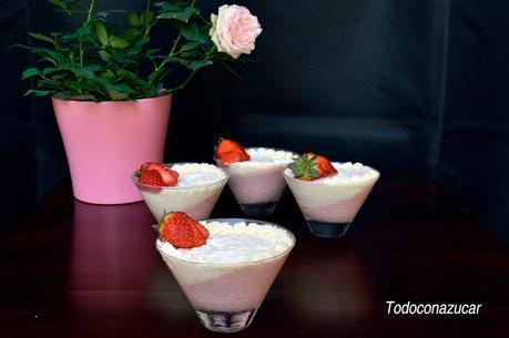 MOUSSE DE NATA Y FRESA