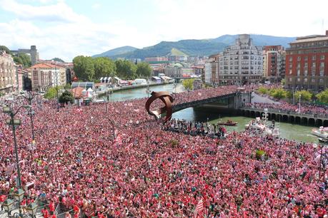 Cubriendo la celebración de la Supercopa del Athletic