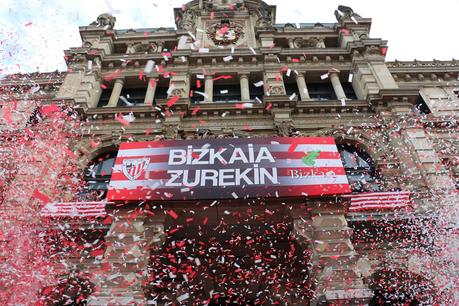 Cubriendo la celebración de la Supercopa del Athletic