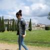 Abrigo y top de volantes Blue heels