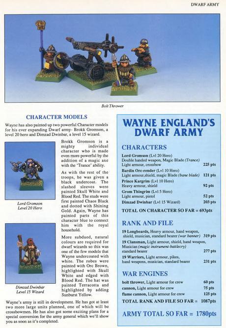 Los enanos de WFB 3ª de Wayne England