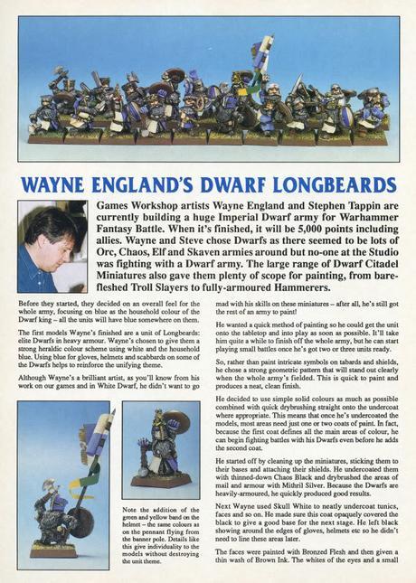 Los enanos de WFB 3ª de Wayne England