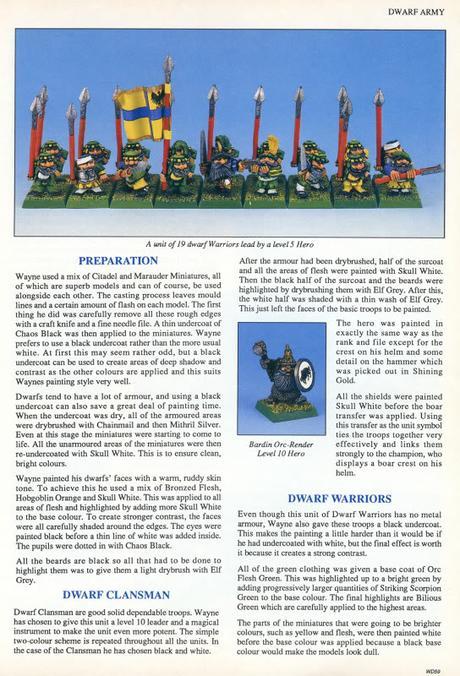 Los enanos de WFB 3ª de Wayne England