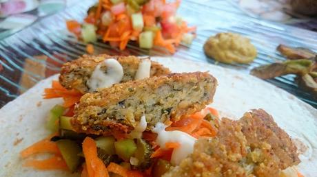 Nuggets veganos de yuba sabor pescado