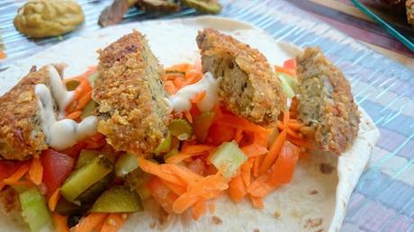 Nuggets veganos de yuba sabor pescado