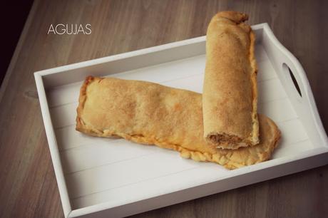 agujas, carne, bonito,masa de empanada