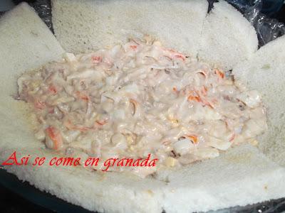 Pastel frio de mar