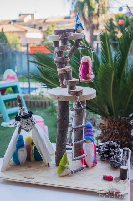 Jugar con elementos de la naturaleza