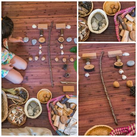 Jugar con elementos de la naturaleza