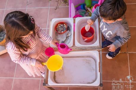 Jugar con elementos de la naturaleza