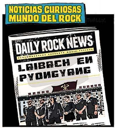 Ilustración Laibach en Corea del Norte