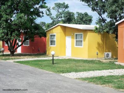 Viviendas livianas y económicas de construcción rápida.