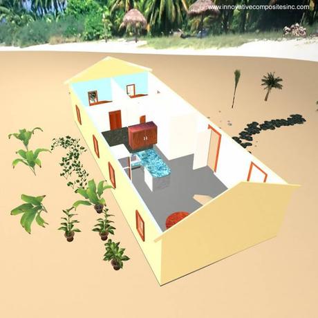 Viviendas livianas y económicas de construcción rápida.