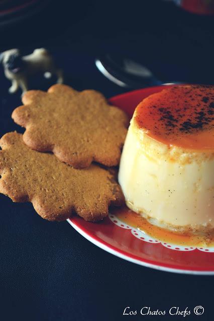 Flan de chocolate blanco y especies