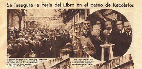 Primera Feria del Libro de Madrid, 1933 (Paseo de Recoletos)
