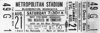 50 años: 21 Ago. 1965 - Metropolitan Stadium - Minneapolis, Minnesota [VIDEO]