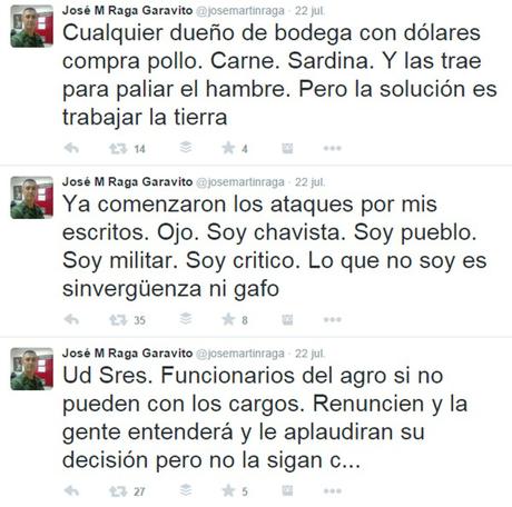 Coronel José Martín Raga: Funcionarios del agro, si no pueden con los cargos, renuncien. No la sigan cagando