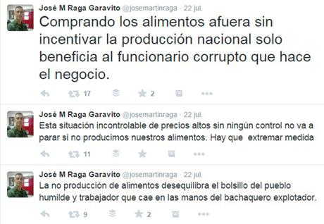 Coronel José Martín Raga: Funcionarios del agro, si no pueden con los cargos, renuncien. No la sigan cagando