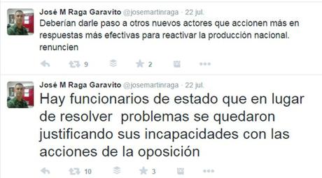 Coronel José Martín Raga: Funcionarios del agro, si no pueden con los cargos, renuncien. No la sigan cagando