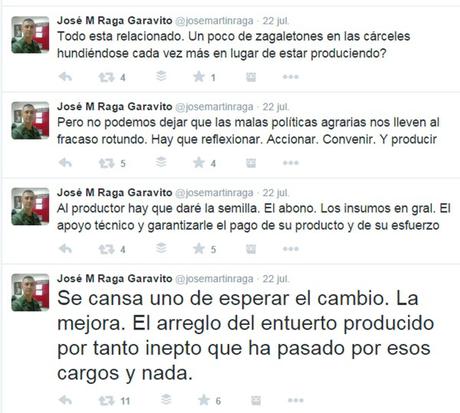 Coronel José Martín Raga: Funcionarios del agro, si no pueden con los cargos, renuncien. No la sigan cagando