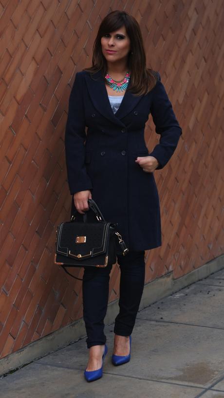 looks, saco azul, invierno, que me pongo