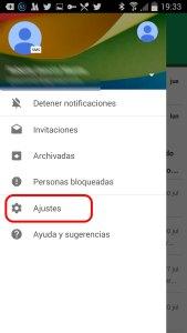 ¿Te puede afectar Stagefright? Hangouts Ir a ajustes