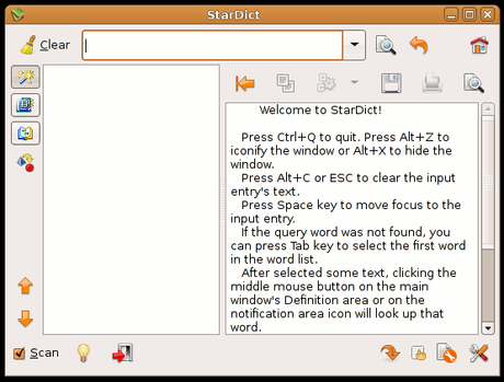 Stardict Graphic User Interface Ubuntu