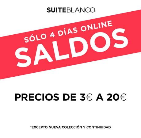 Suiteblanco: Sólo 4 días online! SALDOS de 3 a 20