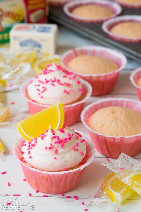 Cupcakes de Limonada Rosa