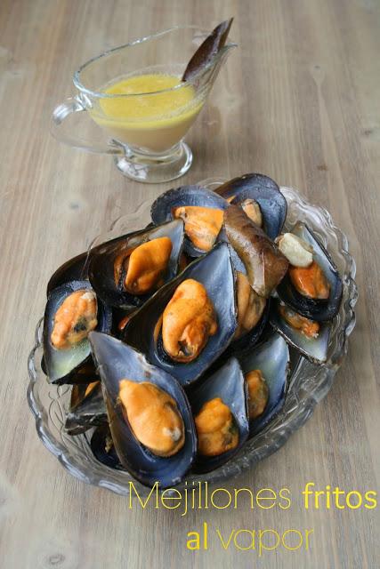 mejillones al vapor, mejillones en salsa,mejillones fritos