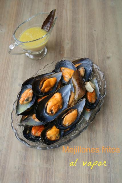 mejillones, mejillones en salsa, mejillones al vapor, mejillones fritos