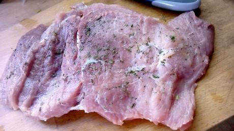 Cinta de lomo rellena en salsa – Cinta de lomo rellena de espinacas – Cinta de lomo en salsa de verduras – Arista di maiale farcita cintalomorellena4