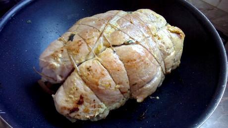 Cinta de lomo rellena en salsa – Cinta de lomo rellena de espinacas – Cinta de lomo en salsa de verduras – Arista di maiale farcita cintalomorellena8