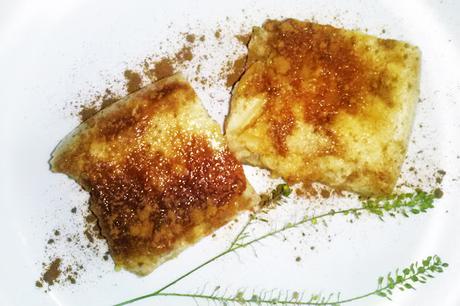 PUDIN DE PAN, GALLETAS Y CARAMELO AL MICROONDAS