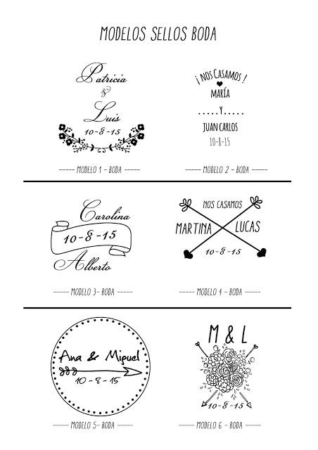 Sellos de madera para tinta