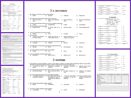 Ejercicio de evaluación diagnóstica 5to grado 2015-2016